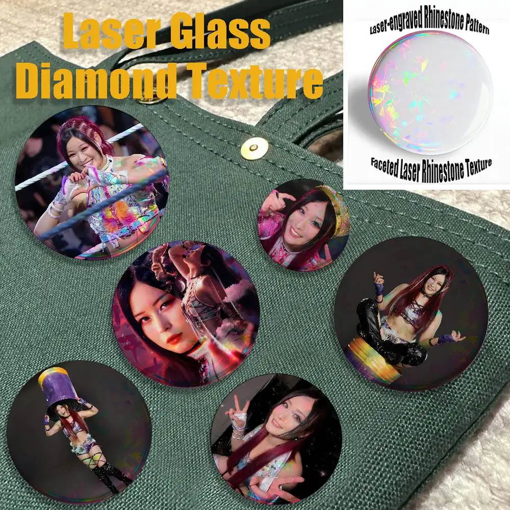 Wrestling I-Iyo Sky Badges Creative Tinplate Button Pins Brooch Creative Quotes Badge Clothes Backpack Jewelry Gift Merchandise
