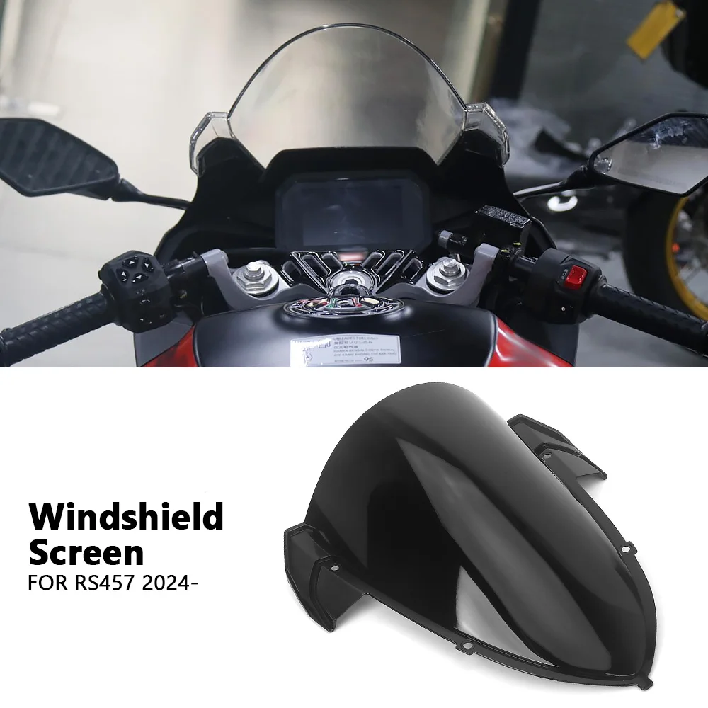 

Motorcycle Touring Windshield Windscreen Wind Screen Deflectors Viser Visor For Aprilia RS 457 rs457 RS457 2024 2025
