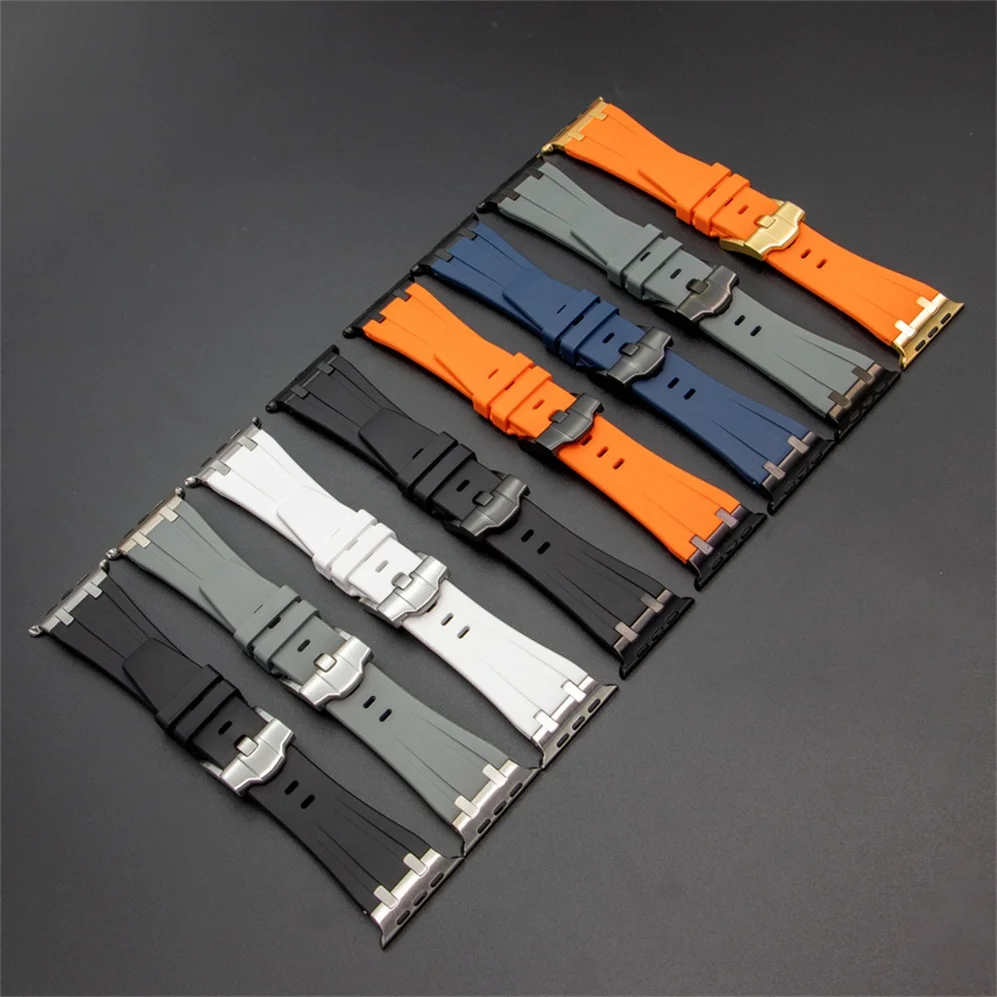 Silicone For Apple Watch Ultra 49mm Sports Rubber Strap For iWatch 11 10 9 8 7 6 5 4 SE 42mm 44mm 45mm 41mm 40mm 46mm Bracelet