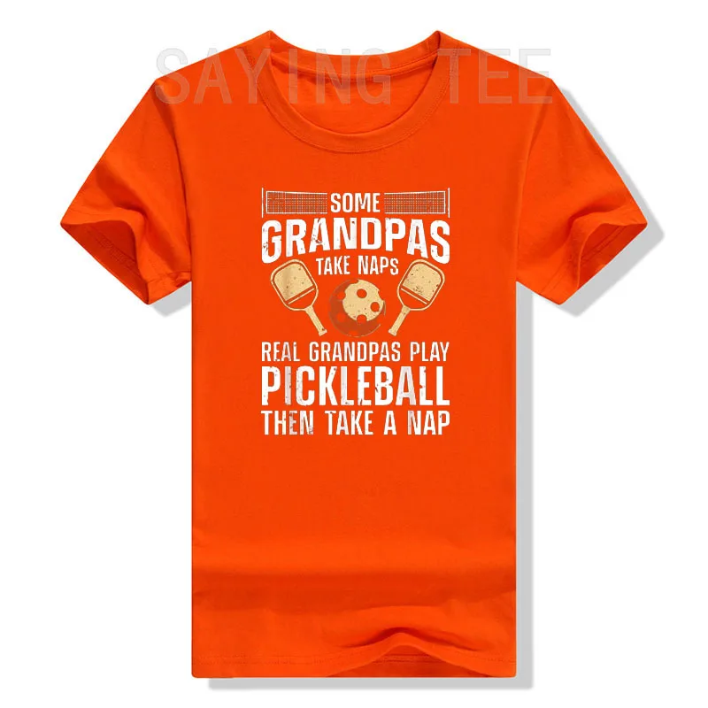 Funny Pickleball Design for Men Grandpa Pickleball Player T-Shirt Husband Gifts Men Clothing Papa Grandfather Graphic Tee Tops