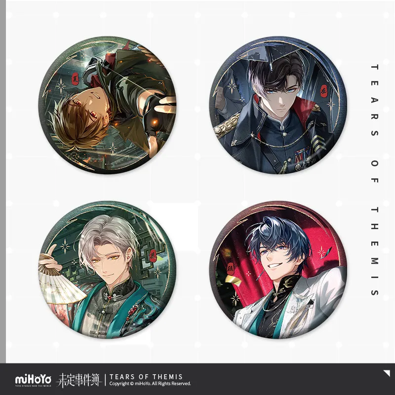 

Presale MiHoYo Game Tears of Themis Luke Pearce Anime tinplate Badge Birthday Ornament Cosplay Halloween Gifts Collection