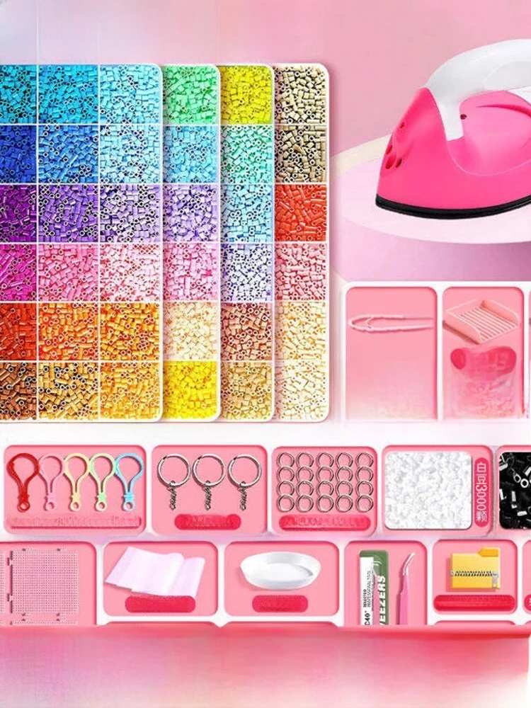 

Dorui Rabbit DIY Handmade Bean Puzzle Set Complete Tool Ironing 3D Puzzle Toy Educational Supports Ironing Packaging 1000pcs