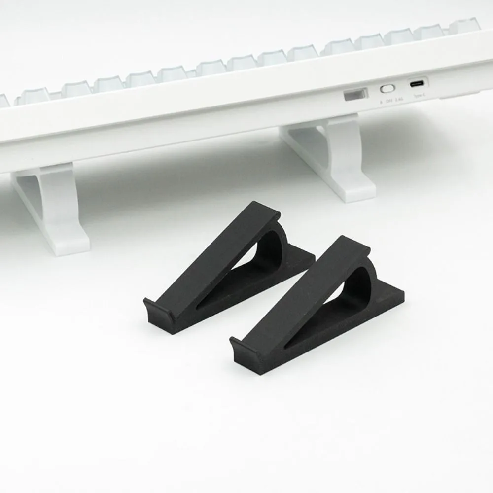 1 Pair Portable Keyboard Elevated Stand Raised Keyboard Angle Plastic Computer Keyboard Riser Accessories Monitor Holder