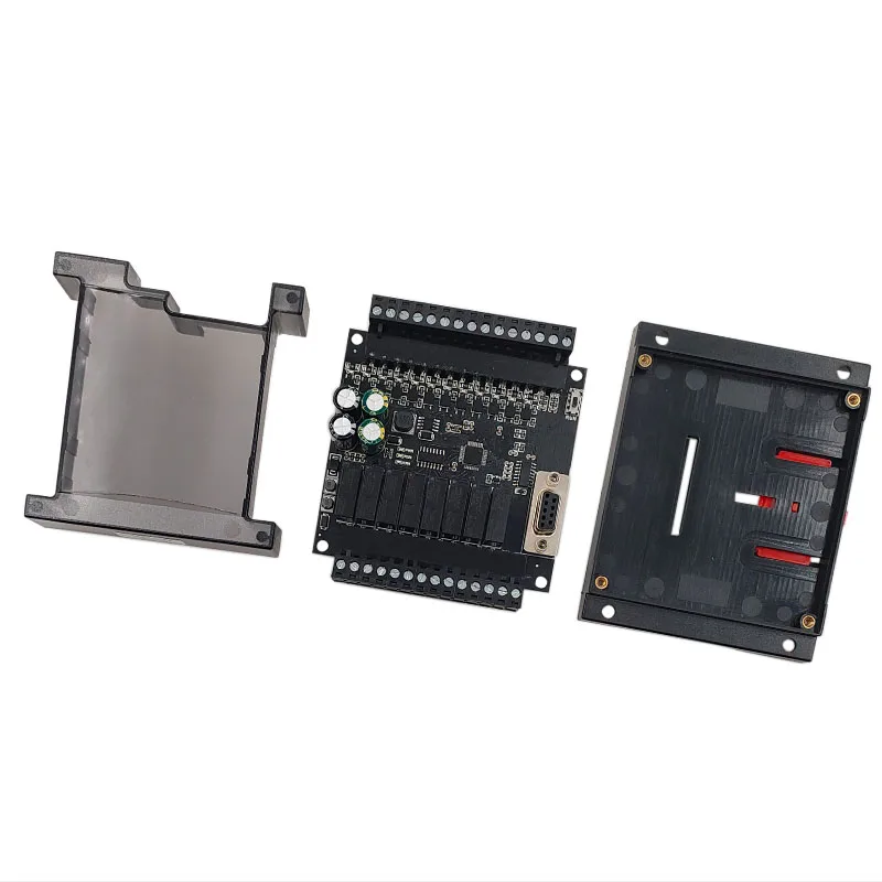 PLC Programmable Logic Industrial Controller With Shell FX2N-10MR/MT 14/20//24/30/32MT Transistor Relay Module DC24V 9.6kbps