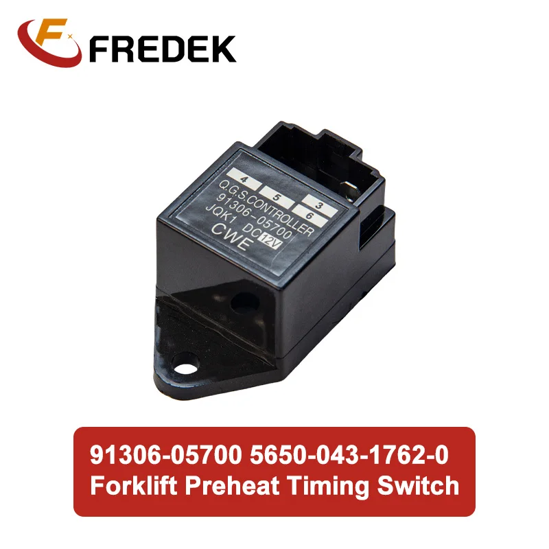 Forklift Electric Spare Parts Preheat Timing Switch 12V Timer Relay 91306-05700 5650-043-1762-0 for Mitsubishi K3A K3B K3C K3D