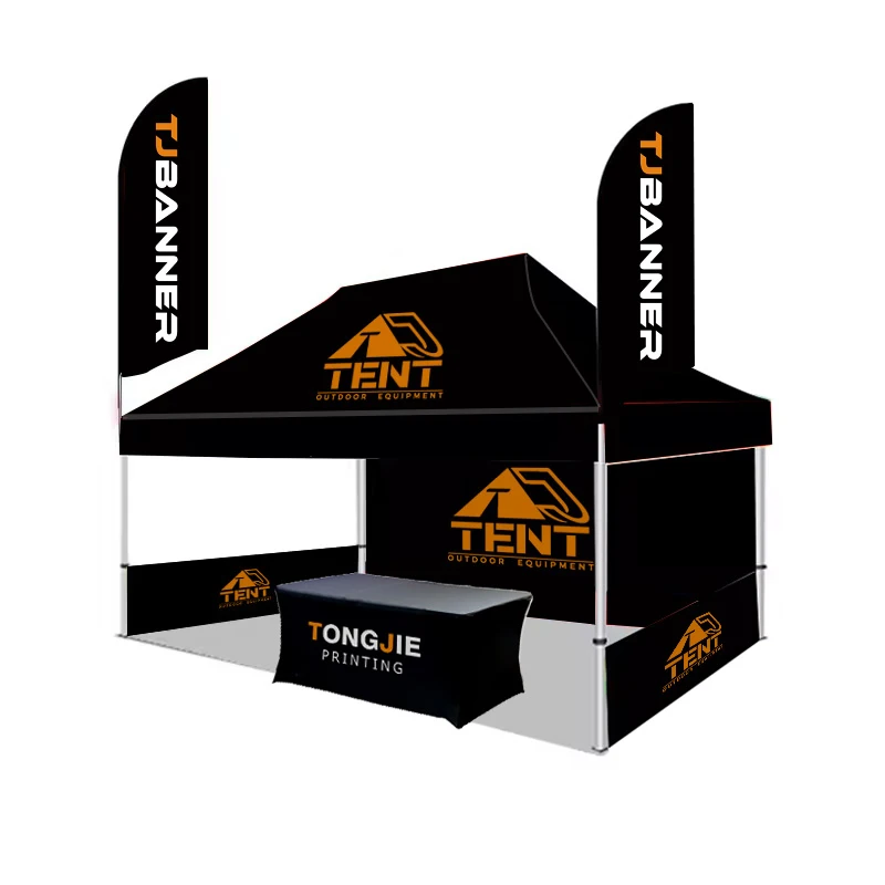 Custom Logo Advertising Tent Full Color Printing Outdoor Windproof 3x4.5m and 10x15ft Sizes
