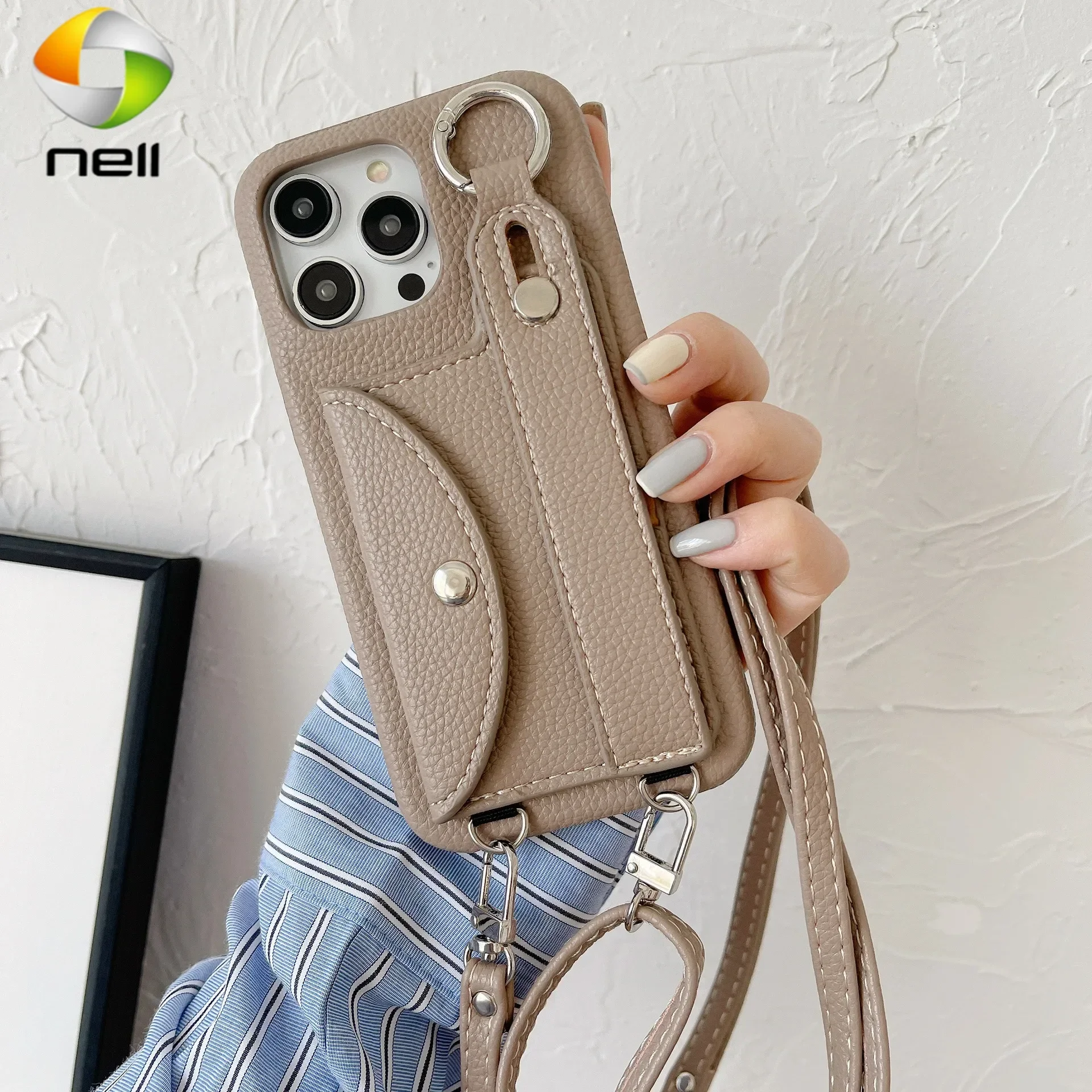 Wrist Strap Crossbody Lanyard Case For iPhone 13 12 Mini 16 15 14 11 Pro XS Max X XR 7 8 Plus Card Holder Wallet Leather Cover