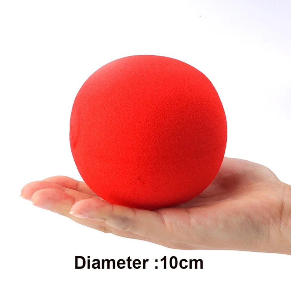 1pc 10cm Red Sponge Ball for Stage Magic Trick Excellent Elasticity Soft Ball Street Close Up Magic Magicians Prop Accessory