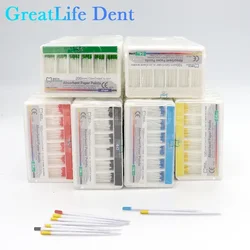 GreatLife Dent 200pcs/box Tips Taper 0.2/0.4/0.6 Size 15/20/25/30/35/40 Dental Root Endodontics Moisture Absorbent Paper Points