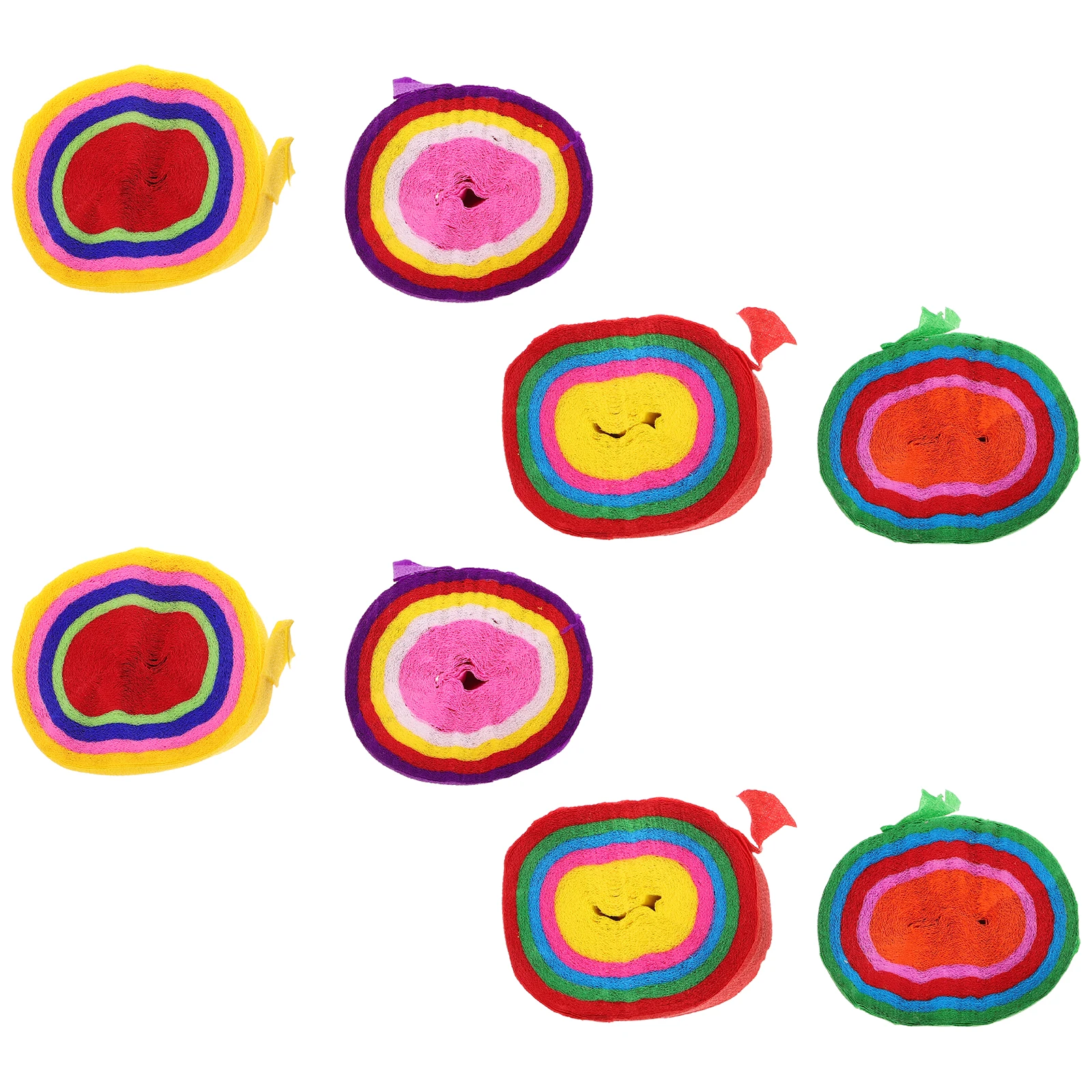 

8 Rolls Colored Crepe Paper Streamers Kids Craft Supplies Party Decorations DIY Flower Making Wedding Craft Supplies for Kids