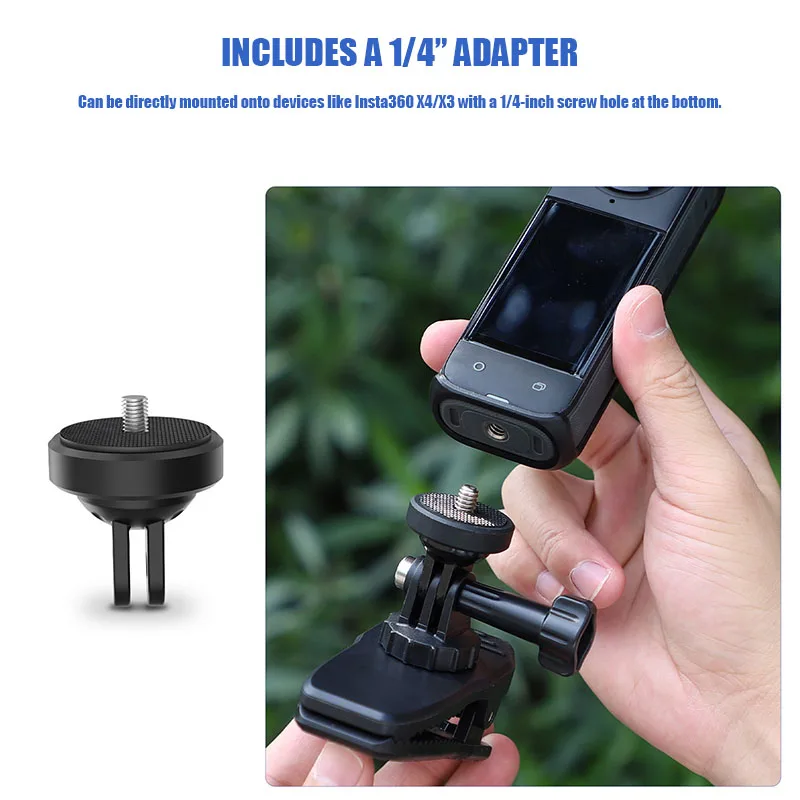 VOLODYMYR Car Sun Visor Mount Quick Clip Sun Visor Mount with Universal Ball J Hook for GoPro Hero 13 12 11 Insta 360 X5 X4