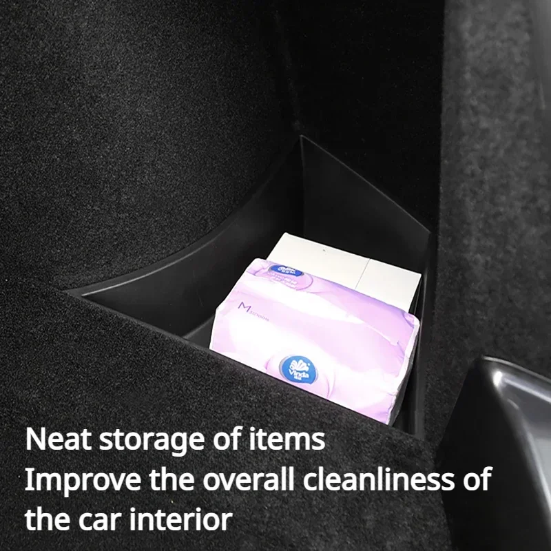 Trunk Side Storage Box For Tesla Model 3+ TPE Left Right Storage Boxes with Lids New Model3 Highland 2024 Interior Accessories