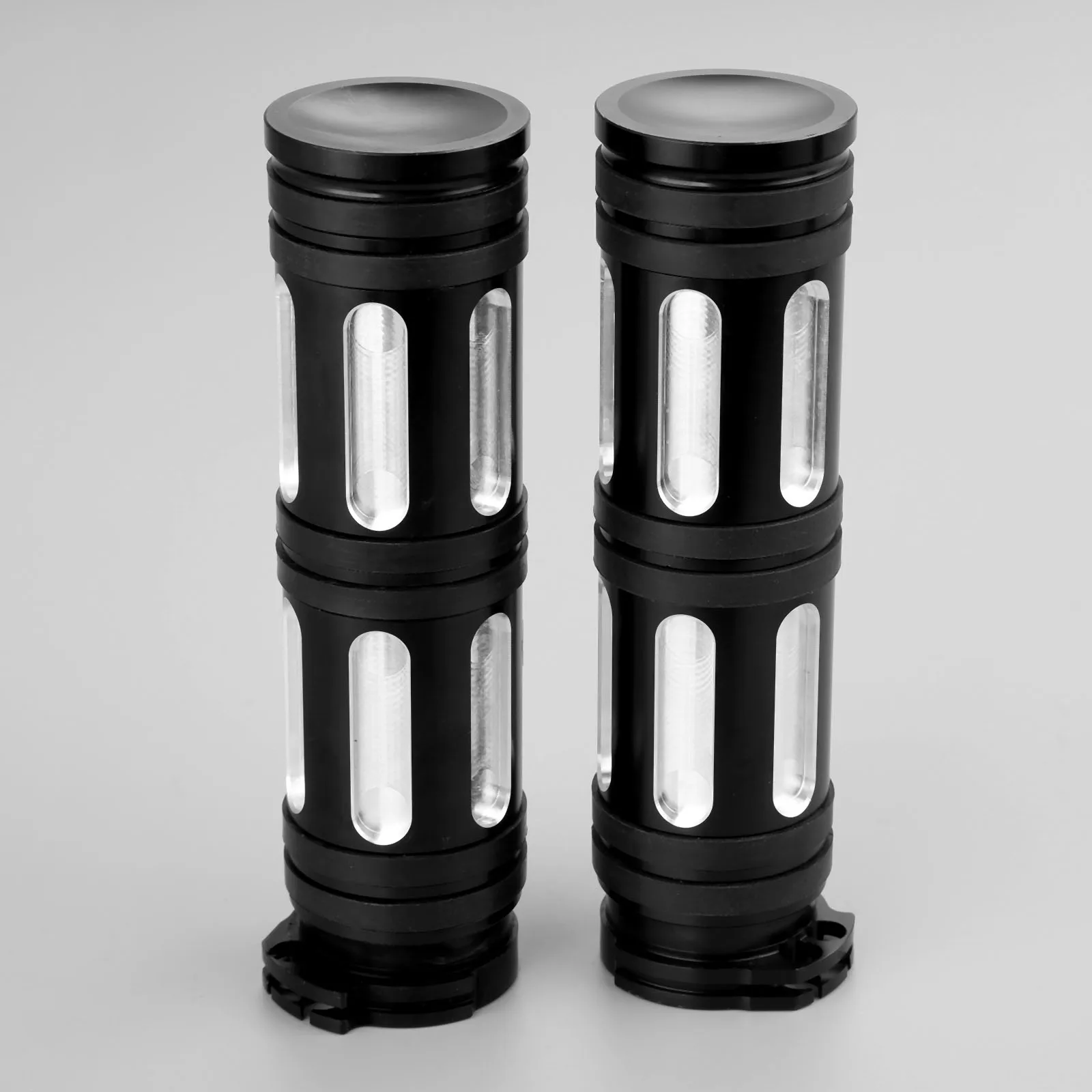 

2Pcs Motorcycle Handlebar Hand Grip CNC Aluminum 1"" For Harley-Davidson Sportster XL/XR Dyna Softail Touring 1996-2015