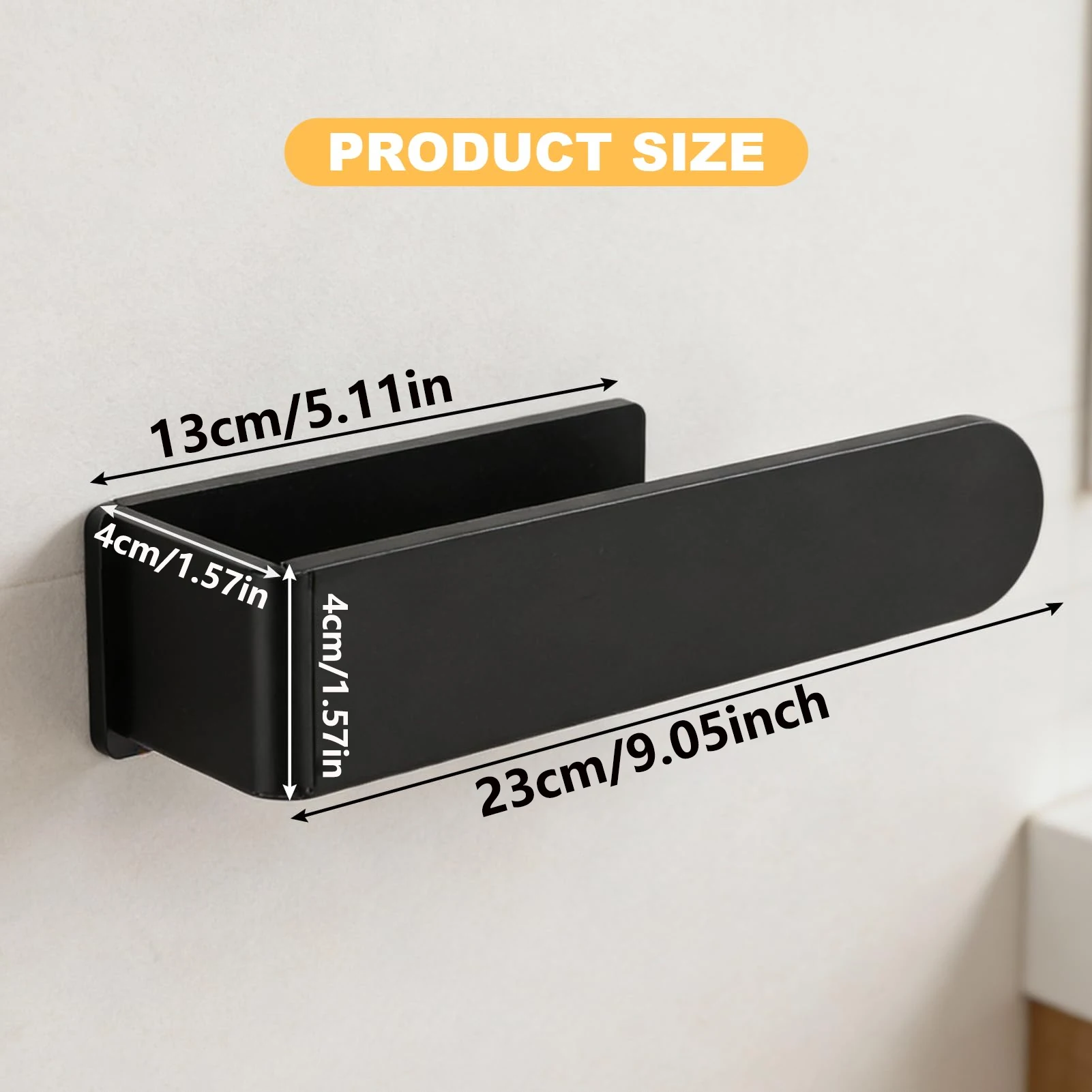 Hand Towel Ring Self Adhesive Bathroom Kitchen Towel Hand Towel Holder Bar Stick on Wall Stainless Steel Matte Black