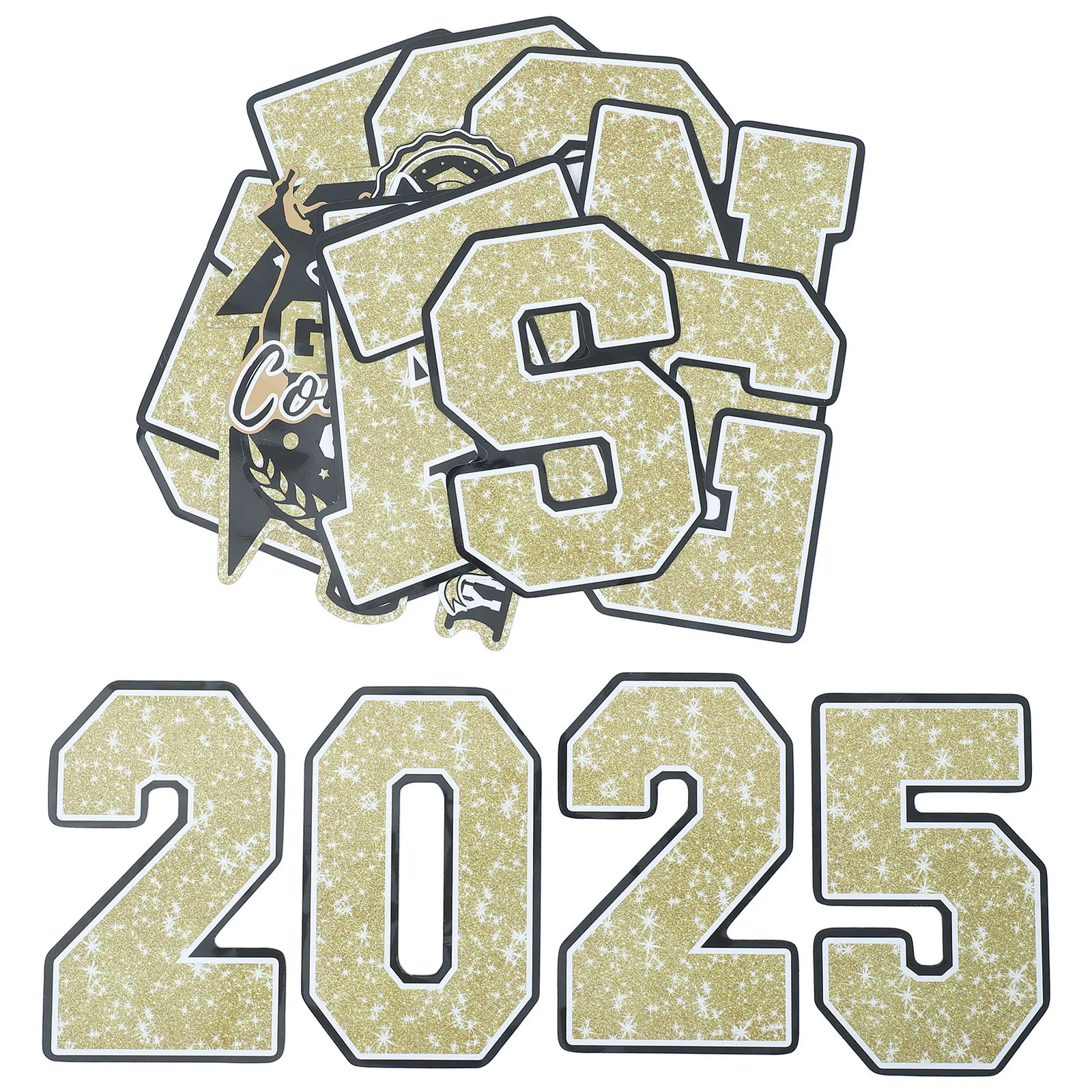 

1Set Graduation Stickers Refrigerator Decoration Creative Festive Design for Kitchen Metal Surfaces Long Lasting PVC Material