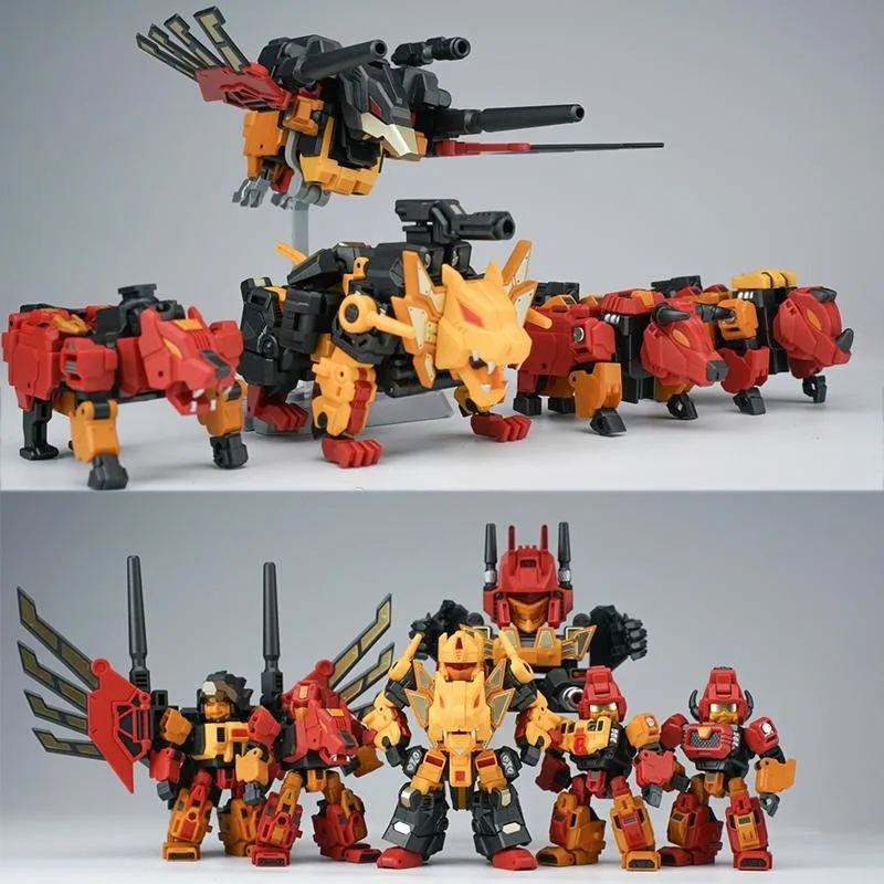 In Stock Laser Cat Toys Transformed Toys Little Seductive Q-version Combination Steel Cell Party SD Combination King Kong