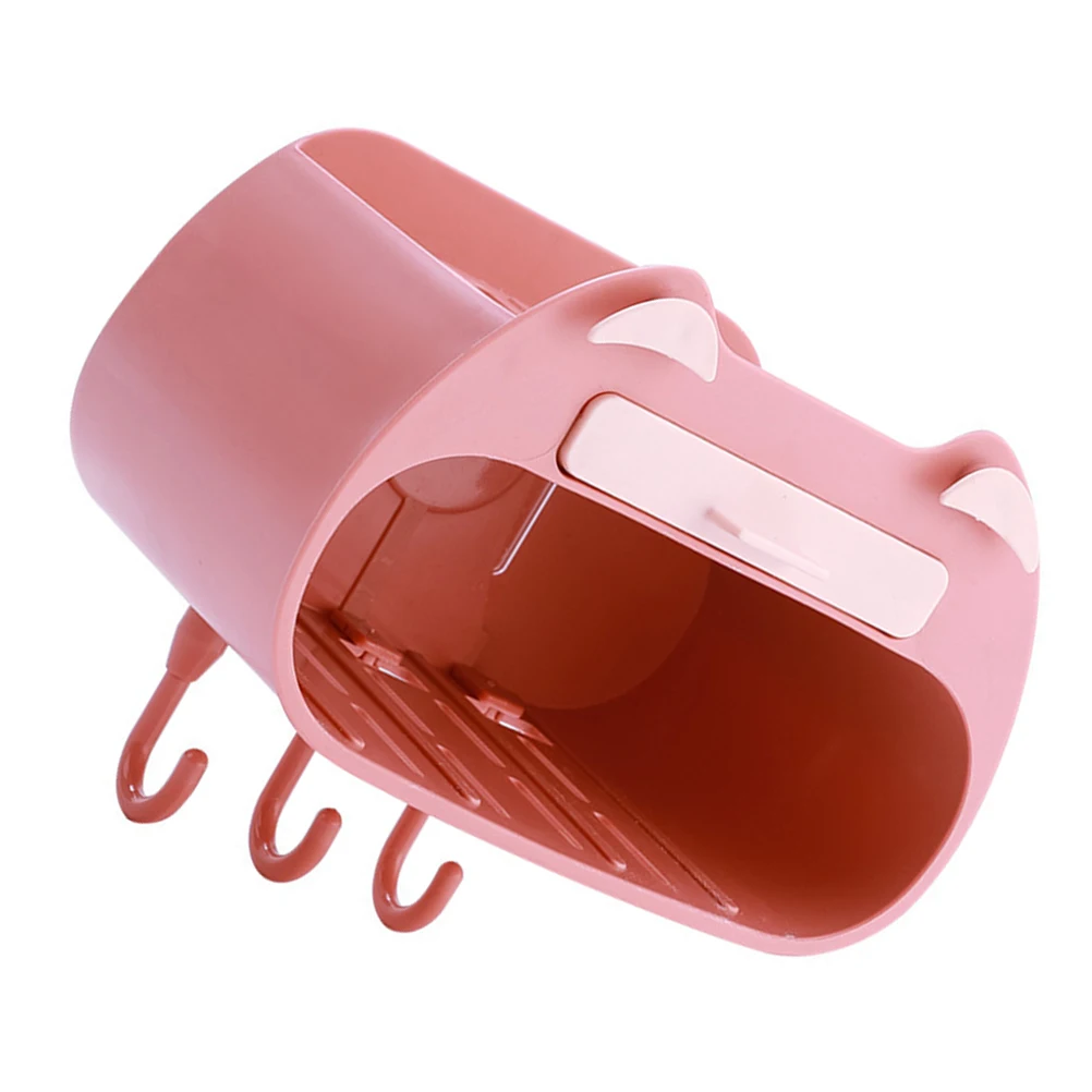 

Wall Mounted Soap Holder Pink PP Material Bathroom Storage Rack Wood Glass Granite Stainless Steel Marble