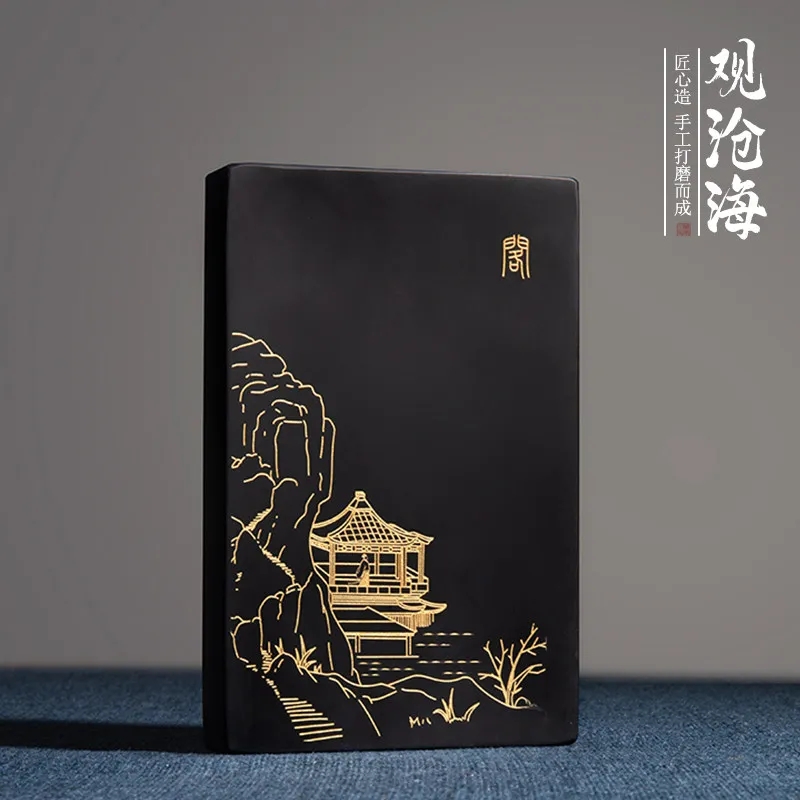 She Inkstone Chinese Calligraphy Ink Stone,  Treasures of Study She Inkstone for Writing & Painting view 4