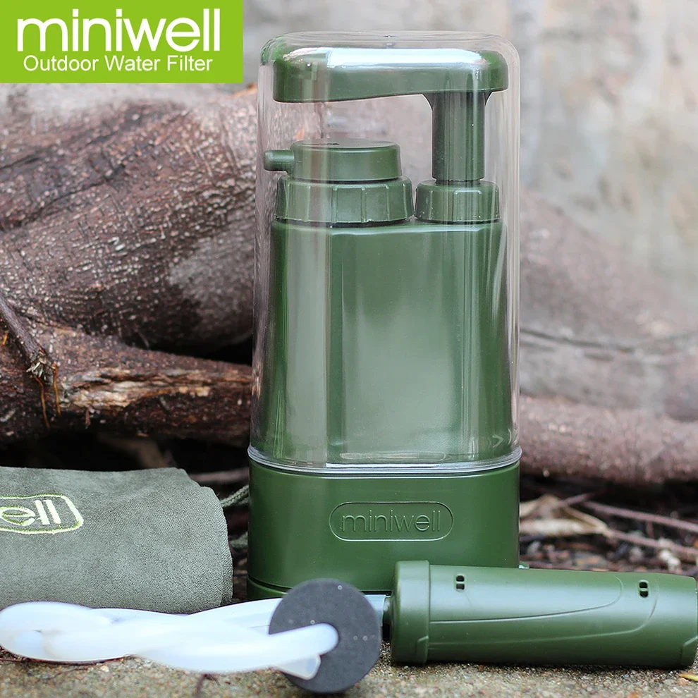 portable water filter camping equipment personal water purifier for outdoor camp and hiking