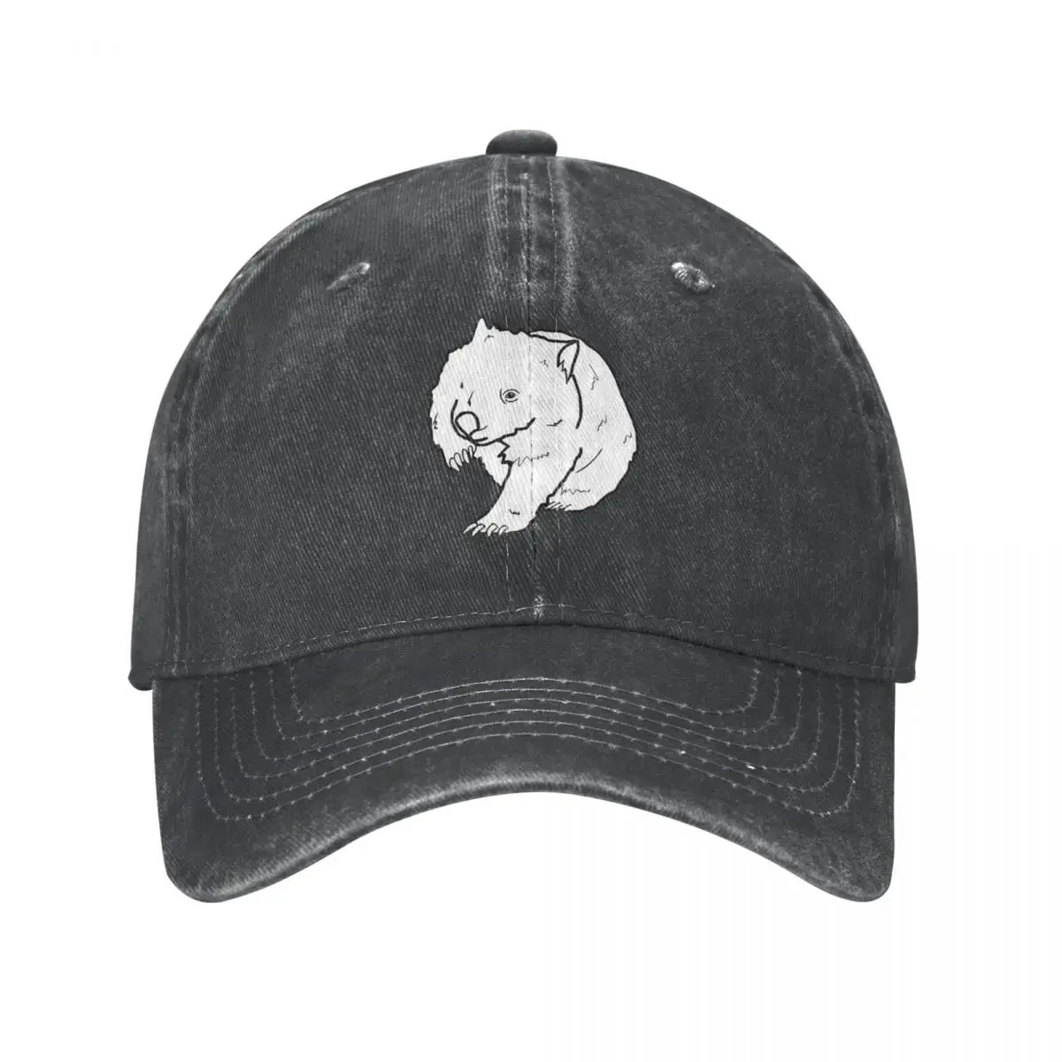 Australian Wombat Doodle Baseball Caps Fashion Denim Hats Outdoor Adjustable Casquette Hip Hop Baseball Cowboy Hat for Unisex