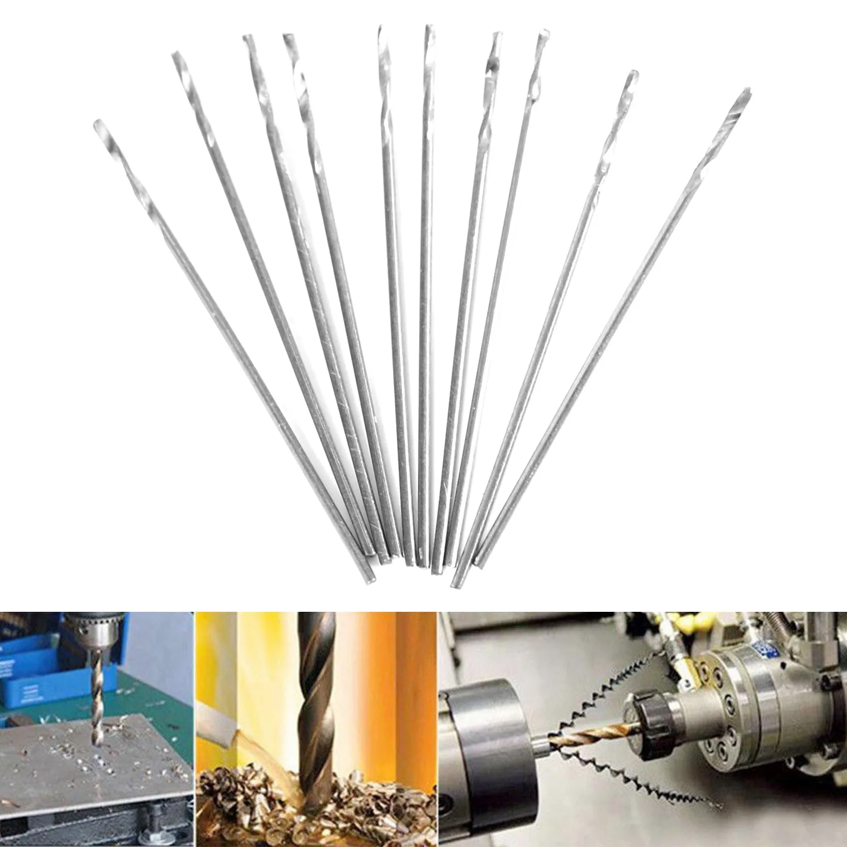 40 Pcs Mini Drill HSS Bit 0.5mm-2.0mm Straight Shank PCB Twist Drill Bits Set