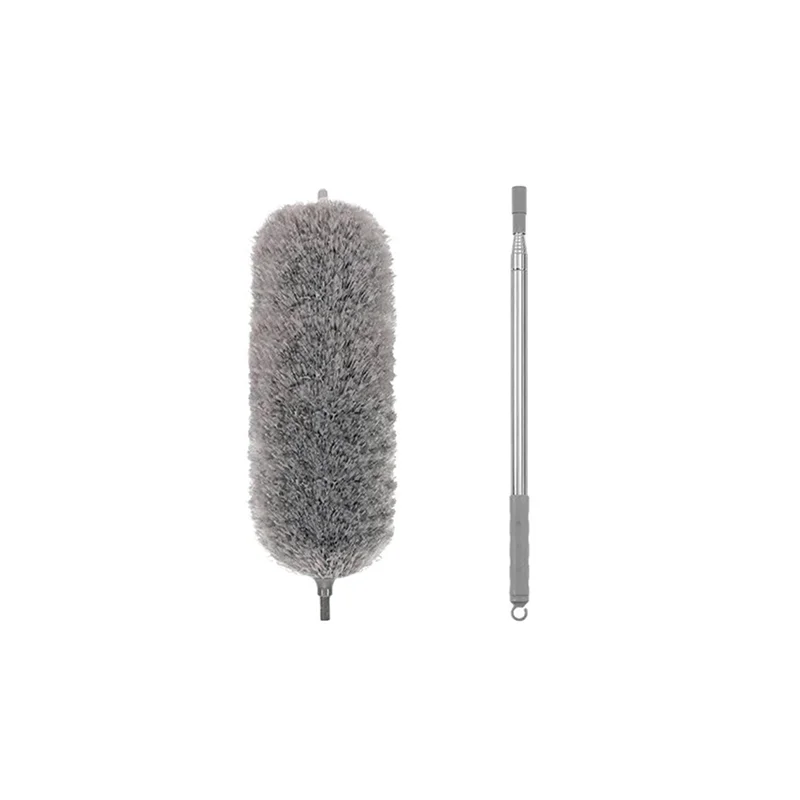 HLZS-Microfiber Feathers Duster Extendable Duster With Extra Long Pole Bendable Head Long Handle Dusters For Cleceilinganing