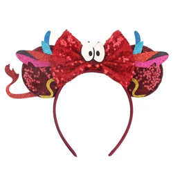 Disney Mushu orelhas headband para crianças e adultos, um tamanho hairband, festa festival, vestir cocar, DIY acessórios para cabelo, novo, 2024