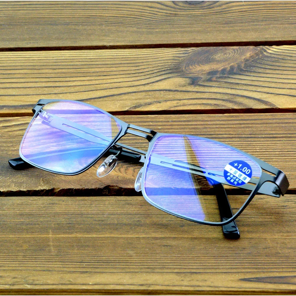 Clara Vida Conference Style Full Rim Men Commercial Alloy Reading Glasses +1 to +4