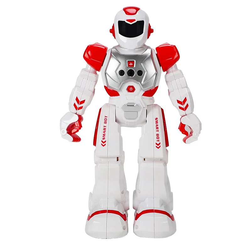 Intelligent Early Education Robot Mechanical Warfare Police Electric Singing Infrared Sensing Toys Remote Control Children\'s Toy