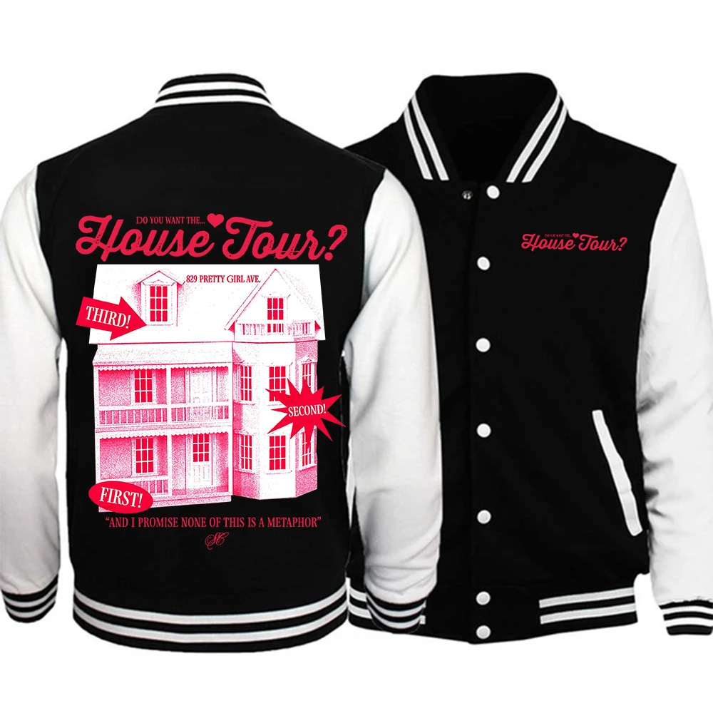 سترة بغطاء للرأس لزي البيسبول من سابرينا كاربنتر هاوس تور، سترة هاراجوكو بأكمام طويلة، هدية للمروحة #1