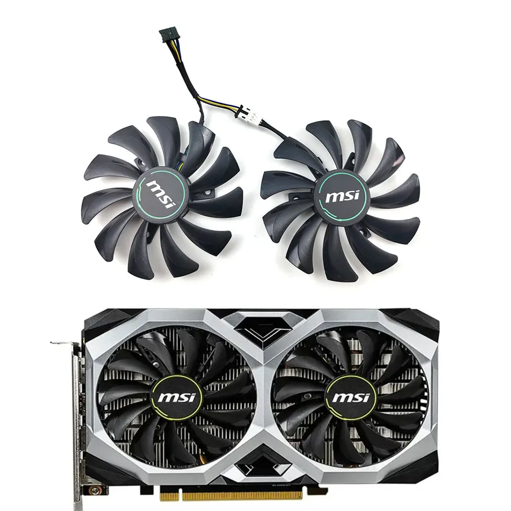 

NEW 85MM HA9010H12F-Z GTX 1660 VENTUS GPU fan for MSI GTX 16601660TI RTX 2060 VENTUS graphics card fans