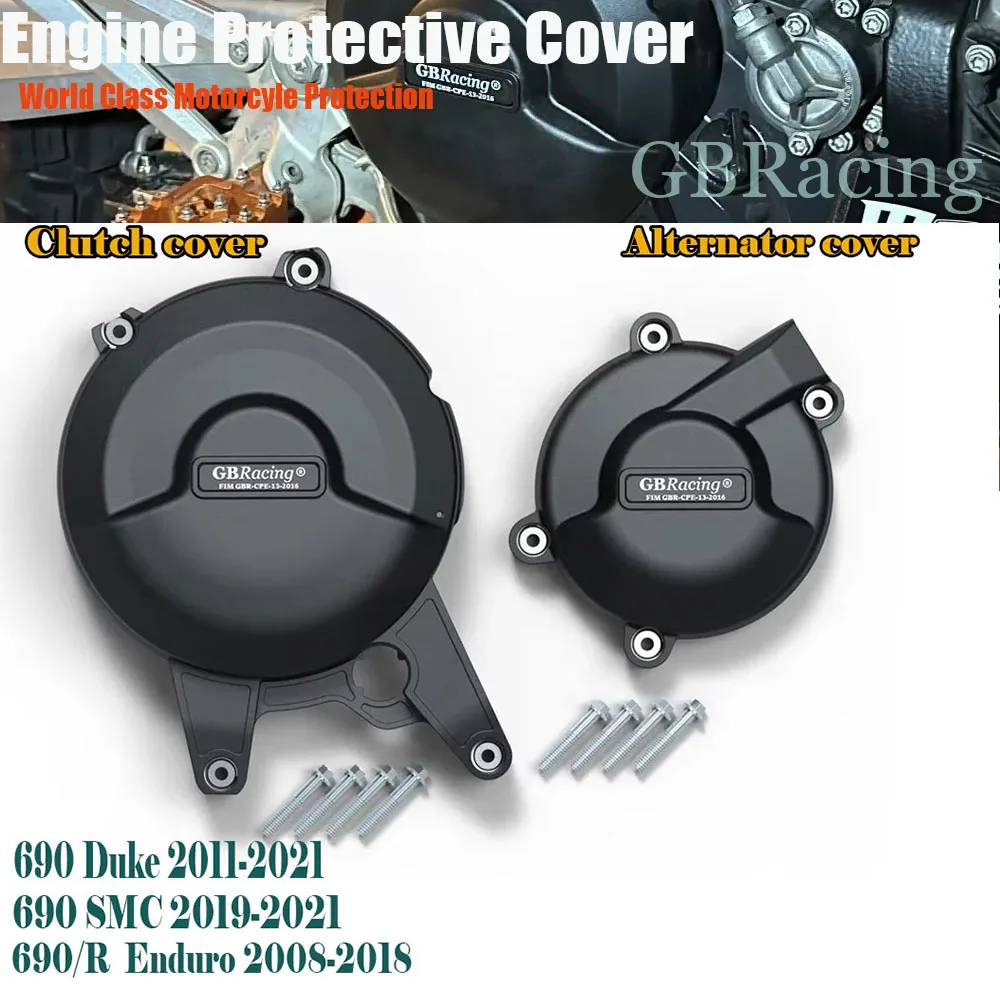 For KTM 690 Duke 2011-2021 690 SMC 2019-2021 690/R Enduro 2008-2018 Engine Protection Cover Tilt Protection