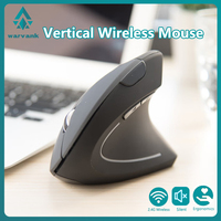 Warvank FK12 Vertical Mouse Ergonomic Rechargeable 2.4G Wireless Mice Silent Office Mouse for Laptop PC Computer Desktop