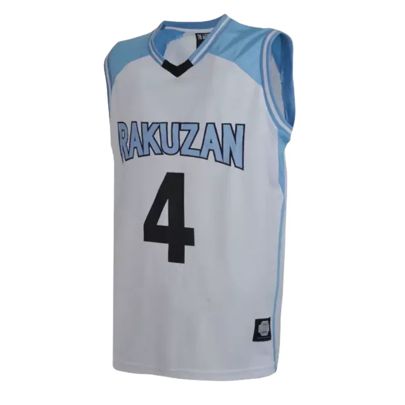 Anime Kuroko No Basuke RAKUZAN #4 Akashi Seijuro Cosplay Costumes #5 Mayuzumi Chihiro 6# Mibuchi Reo Basketball Jersey Mens Tops