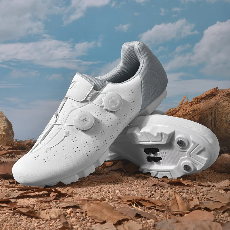 

Профессиональные велосипедные кроссовки для мужчин и женщин, самозапирающиеся, нескользящие, для гонок, с педальными креплениями, для горных велосипедов, новые