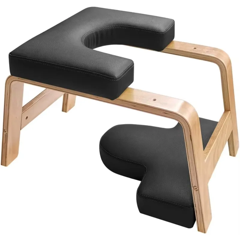 Hot Sale Portable Bent Beech Headstand Chair Invert Stool Yoga Stand Wood Stool