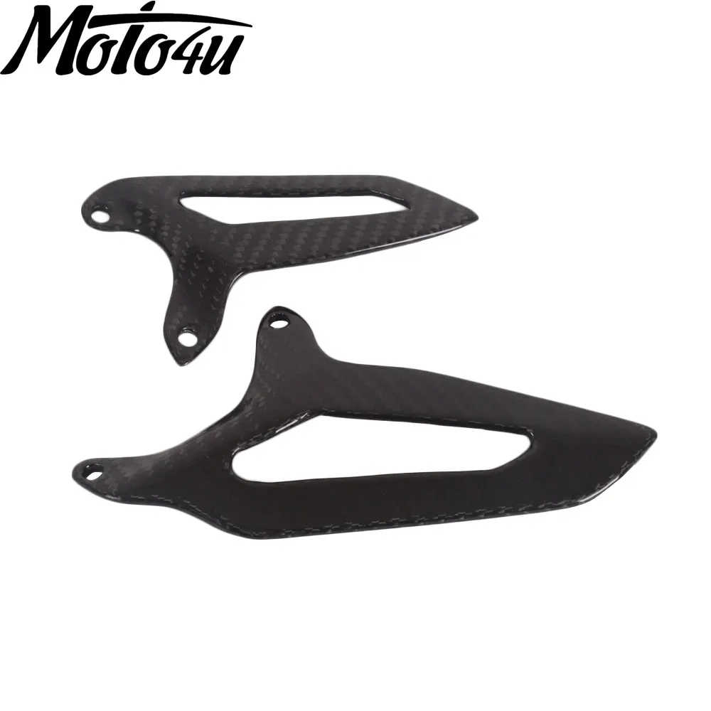 

MOTO4U For Ducati Panigale V2 V2S 1199 1299 959 899 2010-2023 Carbon Fiber Motorcycle Heel Guard Footrest Rearsets Kit