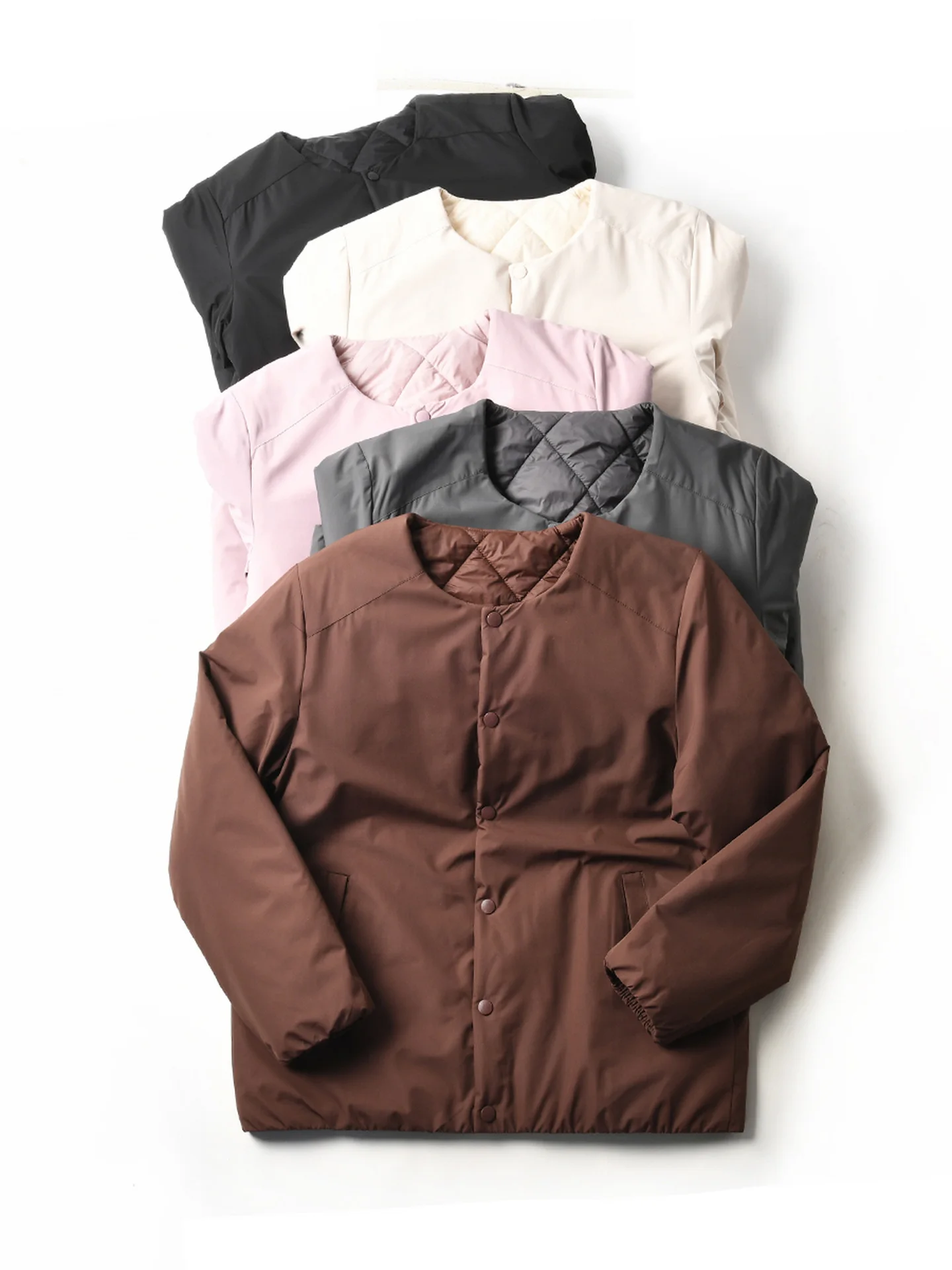 Double-Sided Wear American Style Lightweight Windproof Warm Loose Casual round Neck Cotton Jacket for Men And Women Trendy Au...