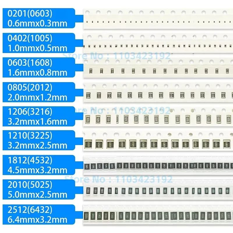 Resistor de Chip SMD, 0805, 2012, 2.0x1.2mm, 1%, 3.16K, 3.24K, 3.3K, 3.32K, 3.4K, 3.48K, 3.57K, 3.6K, 3.65K, 3.74K, 3.83K, 3.9K, 3.92K, 5000 PCes