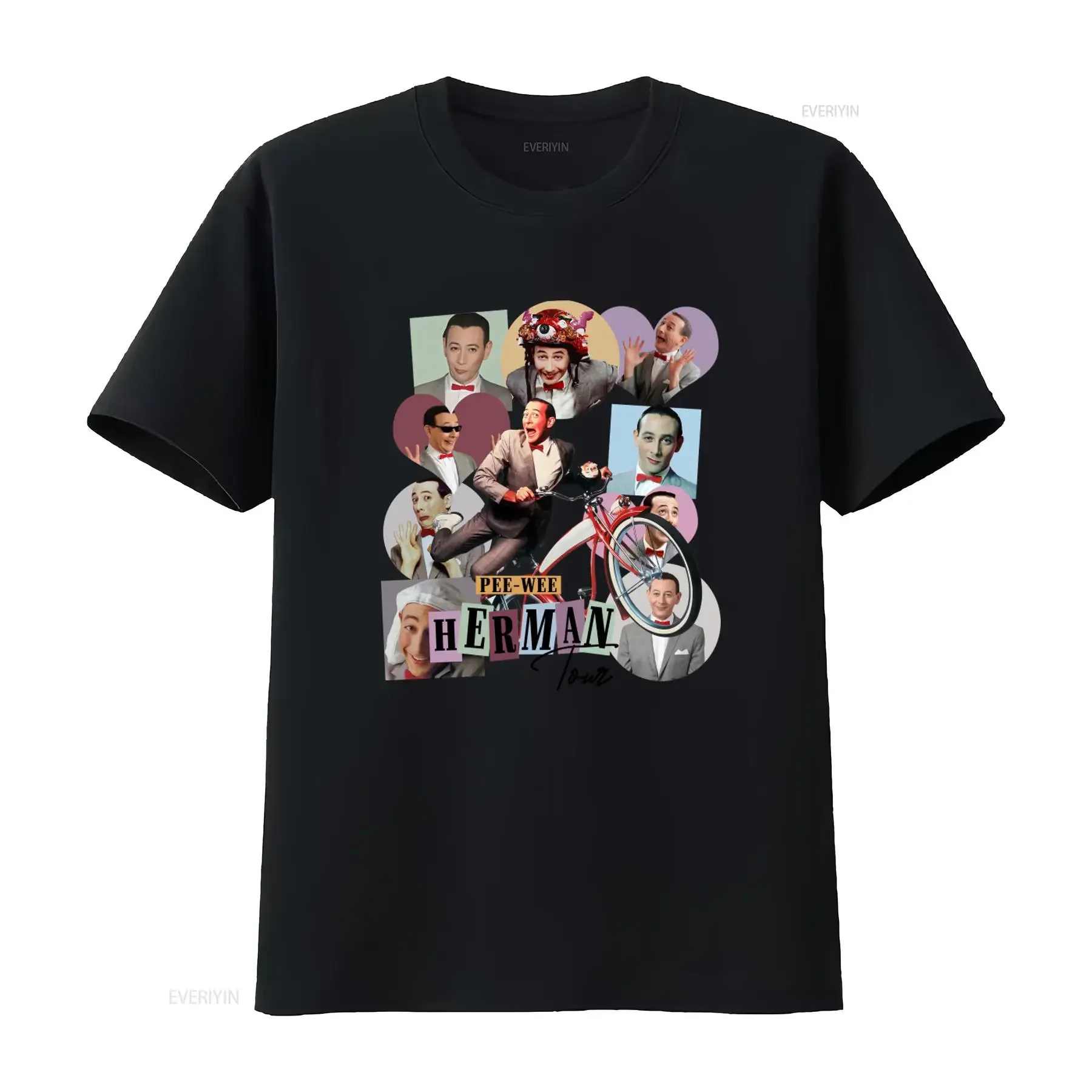 Funny Pee Wee Herman T Shirt 80S Movie Retro Comedy Iconic Character Print vintage Washed fashion Soft Comfortable
