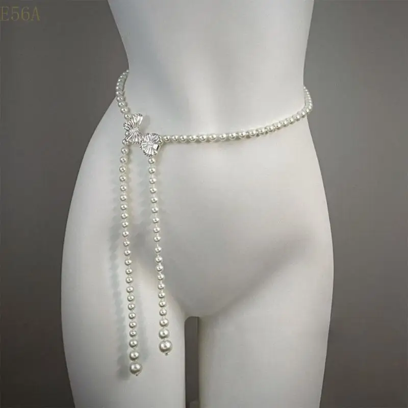 

E56A Стильная талия пояса Жемчужина Чейн
