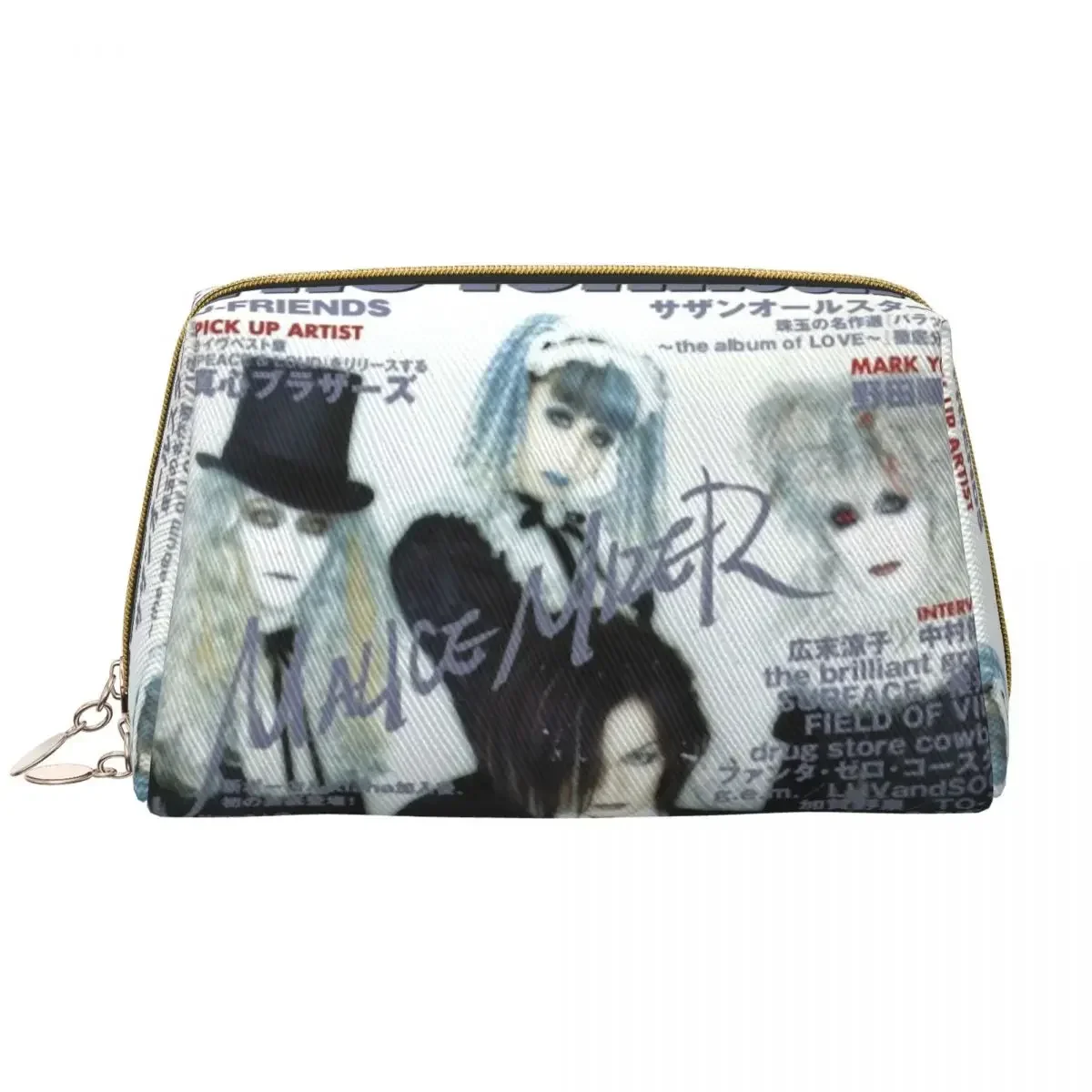 

Malice Mizer Visual Kei Japanese Rock Band Gothic Travel Cosmetic Bag Toiletry Makeup Organizer Ladies Beauty Storage Dopp Kit