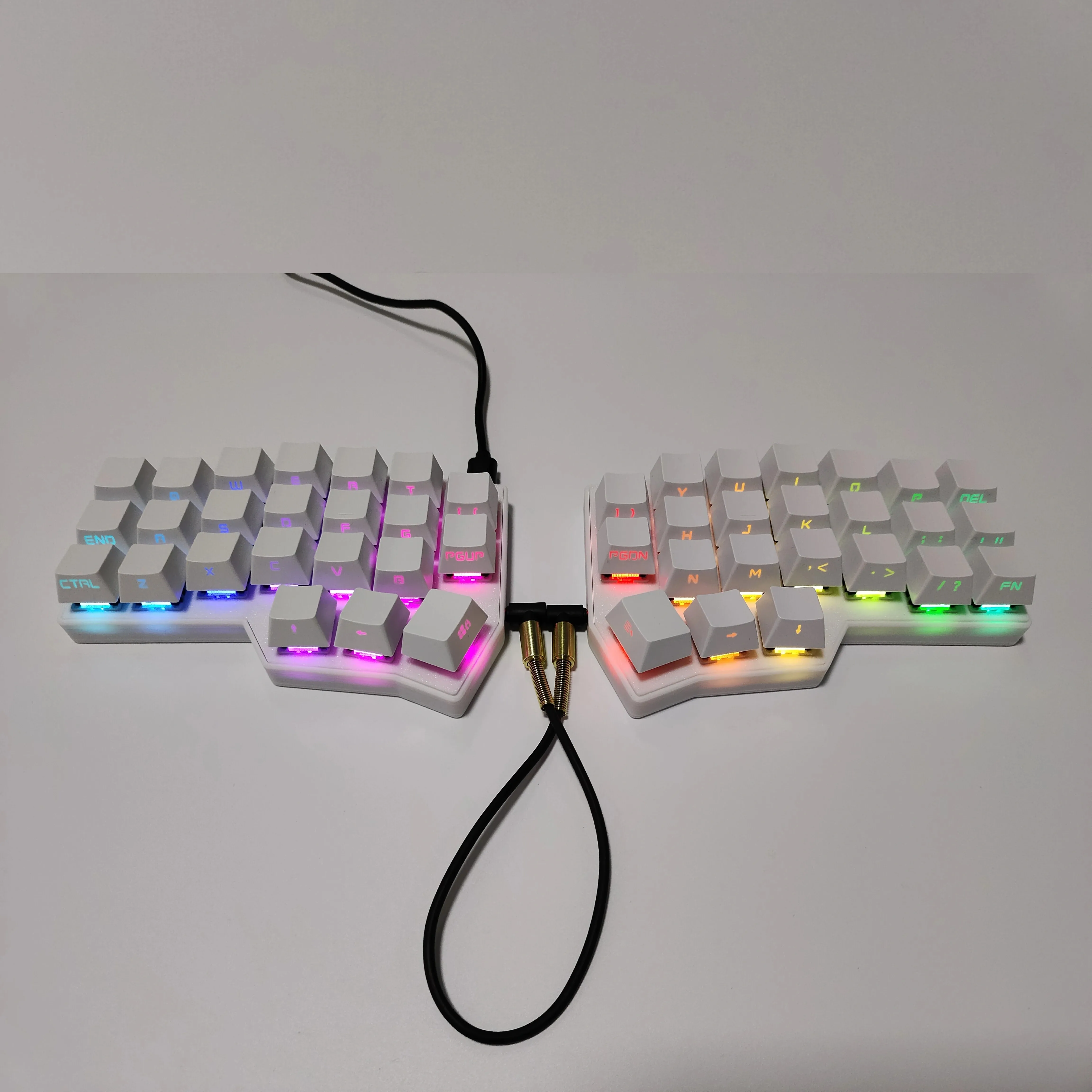 Corne crkbd v4.1 teclado dividido com fio rgb hot swap suporte personalizado qmk/voie corne v4.1 kit de teclado dividido para acessórios de pc presentes