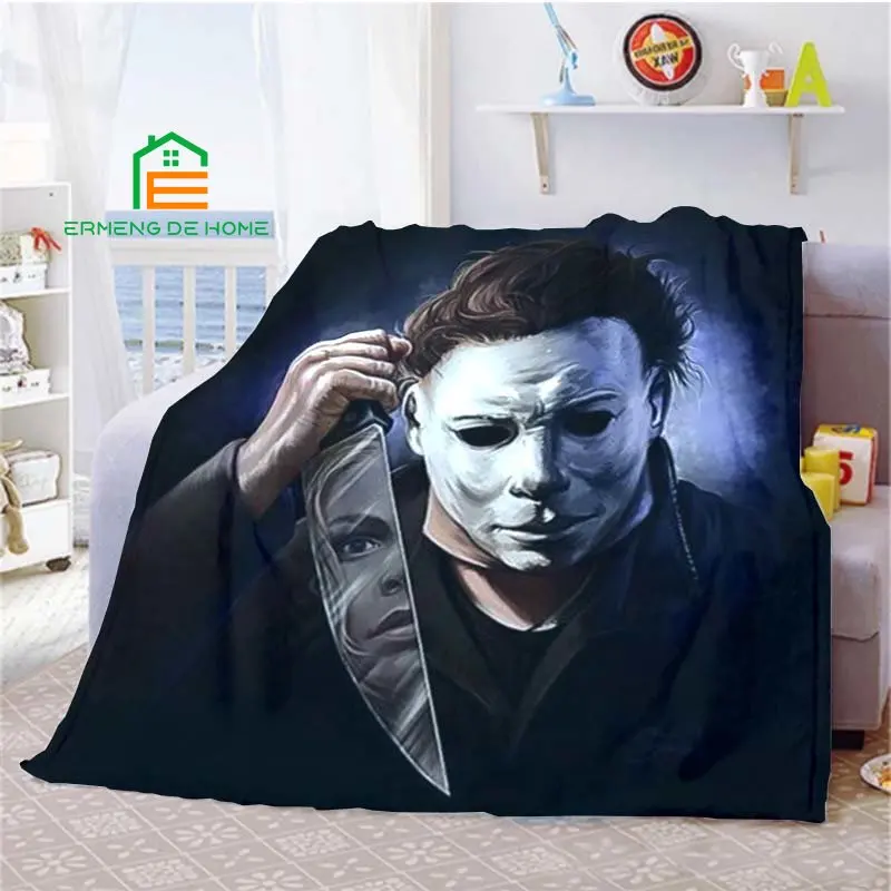 Horrormovie Characters Throw Blanket Warm Blanket for Home, Picnic, Travel, Office,Plane for Adults, Kids, Elderly 5 Sizes