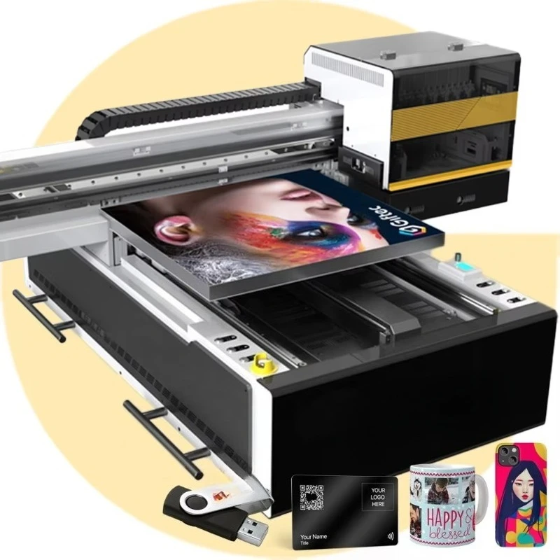 Good Quality Large Format UV DTF Printer Glass Metal Business Card Printing Machine Grando Impresora UV A1 Cama Plana