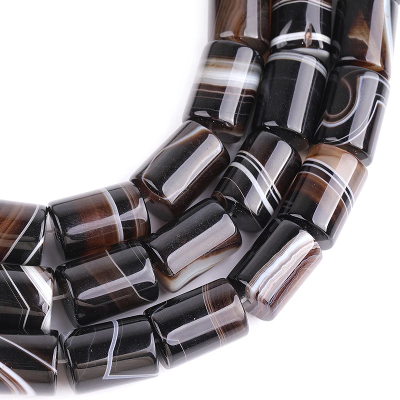 Natural Botswana Onyx sardonyx Agates Stone Beads DIY Rice Tube Loose Spacer Beads For Jewelry Making Strand 15 Inch Wholesale !