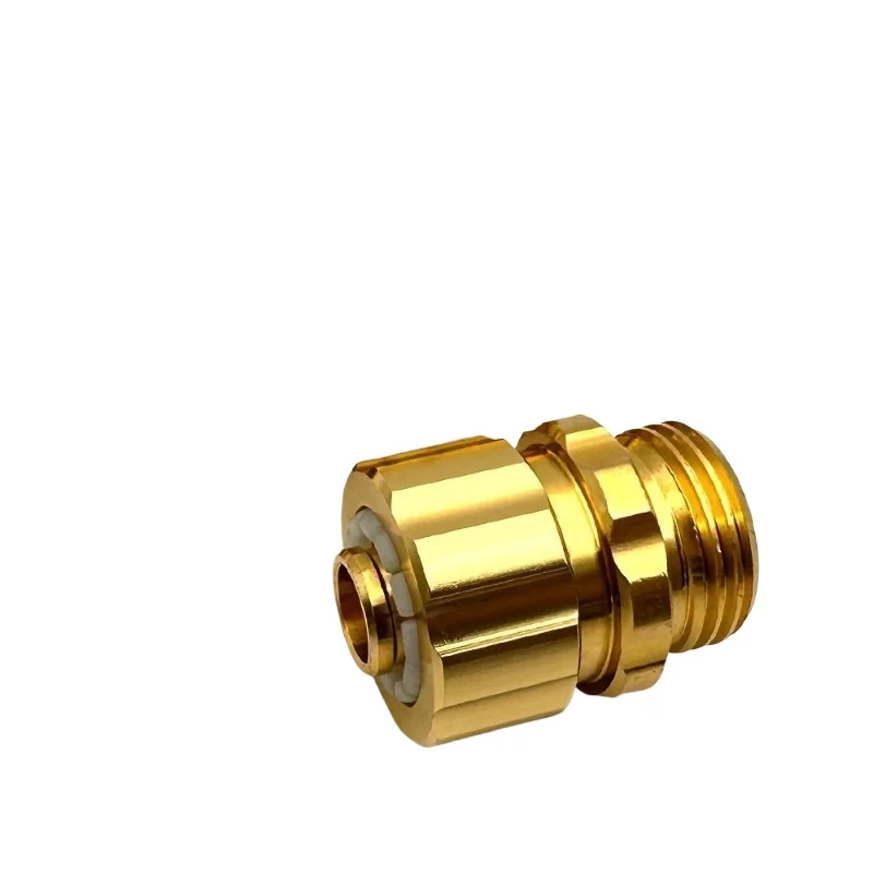 For 5/8 Hose Swivel Joint, Aluminum Alloy Copper Plated 5-point Pipe Joint GHT3/4 Thread
