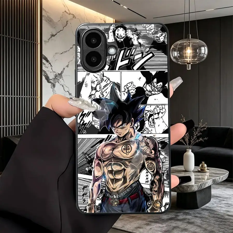 Anime Dragons Balls Phone Cover Glass Case for Samsung Galaxy A25 A16 A37 A27 A24 A73 A55 A07 A54 A26 A15 A56 A57 A36 A06 A32