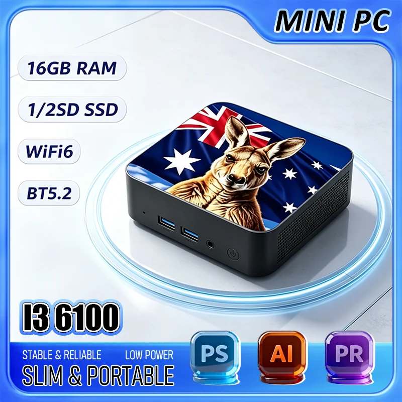 Home Office Australia - 2026年新製品 Core i3 6100 ミニPC オーストラリア
