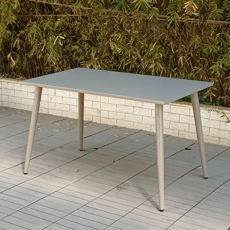 Iron table wrought iron table coffee milk tea shop outdoor round square rectangular white black outdoor
